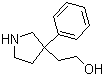 3-苯基-3-吡咯烷乙醇分子结构 (CAS 52423-63-9)