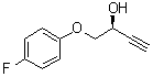 (2S)-1-(4-氟苯氧基)-3-丁炔-2-醇分子结构 (CAS 524714-03-2)