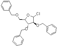CAS 登录号：52554-29-7, 2,3,5-三-O-苄基-D-阿拉伯糖基氯化物
