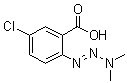 CAS # 52570-58-8, 5-Chloro-2-(3,3-dimethyl-1-triazen-1-yl)benzoic acid, NSC 233879