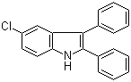 structure of CAS# 52598-02-4, 5-Chloro-2,3-diphenyl-1H-indole