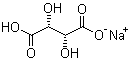 Sodium hydrogen tartrate molecular structure (CAS 526-94-3)