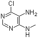 structure of CAS# 52602-68-3, 4-(Methylamino)-5-amino-6-chloropyrimidine