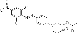 CAS 登录号：5261-31-4, 分散橙 30, 2-[N-(2-氰乙基)-4-[(2,6-二氯-4-硝基苯基)偶氮]苯胺基]乙酸乙酯