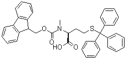 N-[(9H-Fluoren-9-ylmethoxy)carbonyl]-N-methyl-S-(triphenylmethyl)-L-homocysteine molecular structure (CAS 526210-71-9)