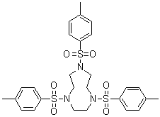 structure of CAS# 52667-89-7, 1,4,7-Tritosyl-1,4,7-triazacyclononane
