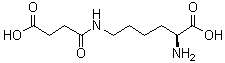 N6-(3-羧基-1-氧代丙基)-L-赖氨酸分子结构 (CAS 52685-16-2)