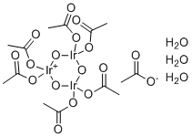 CAS # 52705-52-9, Hexa(acetato)m3-oxo-tris(aquo)triiridium acetate, Iridium(III) acetate