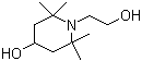 1-(2'-羟乙基)-2,2,6,6-四甲基-4-哌啶醇分子结构 (CAS 52722-86-8)