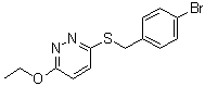 3-[[(4-Bromophenyl)methyl]thio]-6-ethoxypyridazine molecular structure (CAS 5273-52-9)