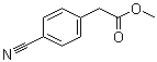 structure of CAS# 52798-01-3, 4-Cyanobenzeneacetic acid methyl ester