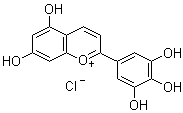 氯化花翠素分子结构 (CAS 528-53-0)