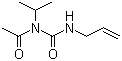烯丙基异丙基乙酰脲分子结构 (CAS 528-92-7)