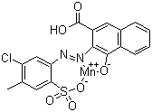 CAS # 5280-66-0, Pigment Red 48:4, C.I. 15865:4, [4-[2-[5-Chloro-4-methyl-2-(sulfo-kO)phenyl]diazenyl-kN1]-3-(hydroxy-kO)-2-naphthalenecarboxylato(3-)]-manganate(1-) hydrogen (1:1)