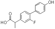 4'-羟基氟比洛芬分子结构 (CAS 52807-12-2)