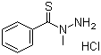 N-甲基-N-硫代苯甲酰肼盐酸盐分子结构 (CAS 52816-36-1)