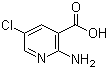 2-氨基-5-氯吡啶-3-甲酸分子结构 (CAS 52833-93-9)