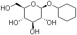 环己基 beta-D-吡喃葡萄糖苷分子结构 (CAS 5284-99-1)