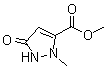 2,5-二氢-2-甲基-5-氧代-1H-吡唑-3-羧酸甲酯分子结构 (CAS 52867-42-2)