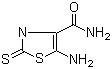 5-氨基-2-巯基-4-噻唑甲酰胺分子结构 (CAS 52868-63-0)
