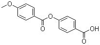 4-(4'-甲氧基苯甲酰氧基)苯甲酸分子结构 (CAS 52899-69-1)