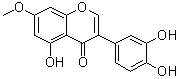 CAS # 529-60-2, 3-(3,4-Dihydroxyphenyl)-5-hydroxy-7-methoxy-4H-1-benzopyran-4-one, Santal