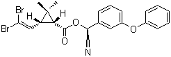 structure of CAS# 52918-63-5, 溴氰菊酯
