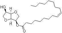 单-9-十八烯酸 1,4:3,6-双脱水-D-甘露醇酯分子结构 (CAS 52918-93-1)