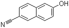 structure of CAS# 52927-22-7, 6-Cyano-2-naphthol