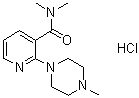 CAS 登录号：52943-16-5, N,N-二甲基-2-(4-甲基-1-哌嗪基)-3-吡啶甲酰胺单盐酸盐