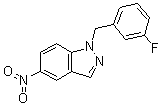 structure of CAS# 529508-58-5, 1-(3-氟苄基)-5-硝基-1H-吲唑