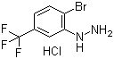 structure of CAS# 529512-78-5, 2-Bromo-5-trifluoromethylphenylhydrazine hydrochloride