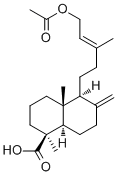 乙酰基异柏烯酸分子结构 (CAS 52992-82-2)