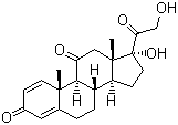 CAS # 53-03-2, Prednisone, 1,4-Pregnadiene-17a,21-diol-3,11,20-trione, 17,21-Dihydroxypregna-1,4-diene-3,11,20-trione