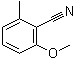 2-甲氧基-6-甲基苯甲腈分子结构 (CAS 53005-44-0)