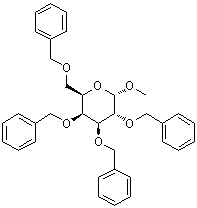 CAS 登录号：53008-63-2, 甲基 2,3,4,6-四-O-苄基-alpha-D-吡喃半乳糖苷
