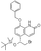 CAS 登录号：530084-74-3, 8-苄氧基-5-[(R)-2-溴-1-[(叔丁基二甲基硅烷基)氧基]乙基]-1H-喹啉-2-酮