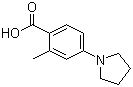 structure of CAS# 530092-32-1, 2-Methyl-4-(1-pyrrolidinyl)benzoic acid