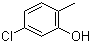 5-氯-2-甲基苯酚分子结构 (CAS 5306-98-9)