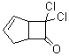 structure of CAS# 5307-99-3, 7,7-Dichlorobicyclo[3.2.0]hept-2-en-6-one