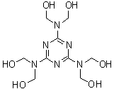 三聚氰胺六甲醇分子结构 (CAS 531-18-0)