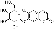 东莨菪甙分子结构 (CAS 531-44-2)