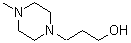 structure of CAS# 5317-33-9, 1-(3-Hydroxypropyl)-4-methylpiperazine