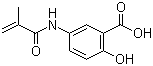 2-Hydroxy-5-N-methacrylamidobenzoic acid molecular structure (CAS 53193-87-6)