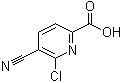 structure of CAS# 53234-56-3, 6-Chloro-5-cyanopicolinic acid