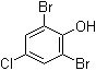 structure of CAS# 5324-13-0, 2,6-二溴-4-氯苯酚