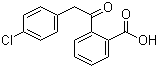 structure of CAS# 53242-76-5, 2-((4-Chlorophenyl)acetyl)benzoic acid