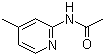 2-(乙酰氨基)-4-甲基吡啶分子结构 (CAS 5327-32-2)