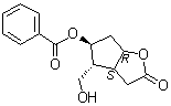 structure of CAS# 53275-53-9, [3aS-(3aalpha,4alpha,5beta,6aalpha)]-5-(Benzoyloxy)hexahydro-4-(hydroxymethyl)-2H-cyclopenta[b]furan-2-one