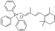 structure of CAS# 53282-28-3, [(2E,4E)-3-甲基-5-(2,6,6-三甲基-1-环己烯-1-基)-2,4-戊二烯-1-基]三苯基氯化鏻